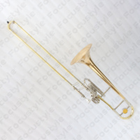 Top Grade High Quality Double-Use Trombone Gold Lacquered Brass Body Trombone Top Class Superbone Trombone Instrument