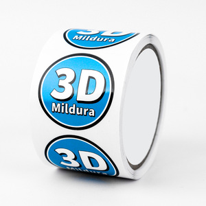 สติกเกอร์ติดสินค้าแบบม้วน พิมพ์โลโก้ตามสั่ง กันน้ำ วัสดุไวนิล รูปทรงกลม สำหรับติดบรรจุภัณฑ์ - Product Image 6