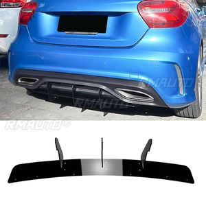 <b>Car</b> Rear Bumper <b>Diffuser</b> Rear Side Splitters Spoiler Lip Rear Bumper Protector <b>for</b> Mercedes-Benz A-Class W176 AMG Line 2016-2018 - Product Image 1