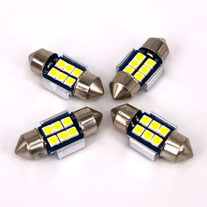 หลอดไฟเพดาน SMD ปลายแหลมคู่ขนาด 28 มม. ไม่ใช่โพลาไรซ์ 6 LED ไฟอ่านหนังสือภายในรถยนต์สีขาวธรรมชาติ 12V - Product Image 6