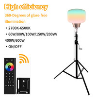 Lumière LED RGB pour ballon OEM ODM, portable, IP65, pour extérieur, jardin, urgence, camping, construction, événementiel, éclairage à 360°