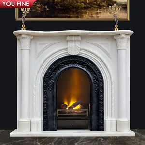 Chimenea Decorativa de Interior de Mármol Estilo <span class=keywords><strong>Romano</strong></span> Antiguo - Product Image 6