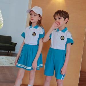 Tenues de maternelle et uniformes d'école primaire de la marque anglaise JM, Nouveautés <span class=keywords><strong>été</strong></span> <span class=keywords><strong>2022</strong></span>, 100% coton, sport, logo personnalisé, pour enfants - Product Image 4