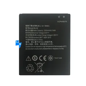 2300mAh BL242 VIBE C A2020 A6010 K3 K30 batterie de téléphone portable pour Lenovo-A6000 batterie Au Lithium batterie