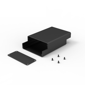 Anodized aluminium ekstrusi penutup instrumen elektronik kotak baterai penutup PCB papan sirkuit penutup casing