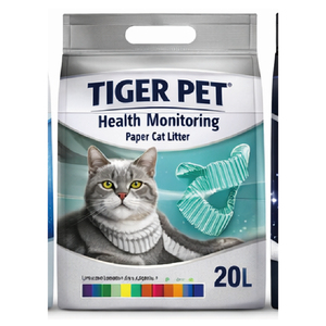 ทรายแมว TIGER PET Health Monitoring ขนาด 20 ลิตร แบบเม็ดกระดาษ ตรวจจับปัสสาวะ วัดค่า pH โปรตีนในเลือด กลูโคส แจ้งเตือนล่วงหน้า - Product Image 1