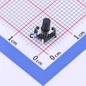 GT-TC072A-H060-L1 Tactile Switch SMD-3P,4.5x4.5mm Switch Single Pole Single Throw Round Button 1.6N Horizontal Mount - Product Image 1