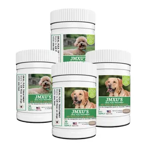 Comprimidos de pulgas por Jmxu, ingredientes naturais, tratamento oral de pulgas para cães, preços do fabricante OEM & ODM Bem-vindo