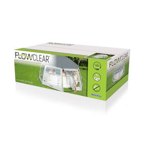 Dôme de <span class=keywords><strong>piscine</strong></span> Best Way 58612 en PVC, protection contre la pluie et le soleil, <span class=keywords><strong>6m</strong></span> x <span class=keywords><strong>6m</strong></span> x 2.95m, Ambiance - Product Image 1