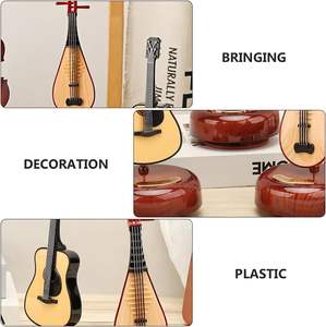 Caja Musical de Guitarra con Diseño de Beso, Caja Musical Decorativa Vintage para Adorno Retro del Hogar, Regalo Festivo - Product Image 4