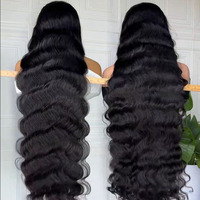 Perruque bouclée indienne naturelle de Birmanie, perruque frontale en dentelle HD complète de 30 pouces, vente en gros, perruque sans colle en cheveux humains vierges bruts péruviens 12A