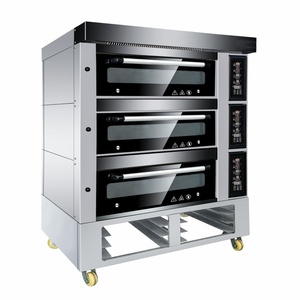 Forno a piani di alta qualità per pane con funzione vapore e piano in pietra, vassoio 400x600mm |   Forno a piani per pane - Product Image 3