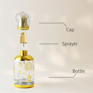 ขวดน้ำหอมแก้วแบบสเปรย์สไตล์อาหรับ <span class=keywords><strong>Eric</strong></span> Middle <span class=keywords><strong>East</strong></span> ขนาด 30 มล. 20 มล. 50 มล. พร้อมหัวฉีดแบบพ่นฝอย - Product Image 5