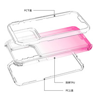 Coque de téléphone portable 3 en 1 pour Samsung Galaxy S23, S22, S21 Ultra Plus, antichoc, Transparent et Transparent