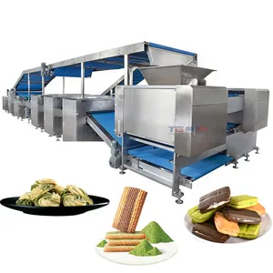 TG Automatic High Capacity Stainless Steel Biscuit Packing Cookie Machine Sandwich Maker Production Line