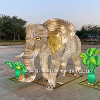 Chinesische Laternen für Tiermottive, Seiden-Laternen, Wasserdichte LED-Laternen für Themenparks, Zoos, Veranstaltungen, Outdoor-Dekorationen