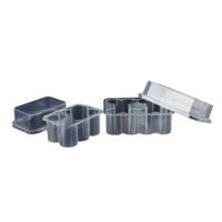 Flacon de pénicilline de 3 ml, lot de 6, avec poudre lyophilisée, couvercle en plastique et boîte de rangement transparente