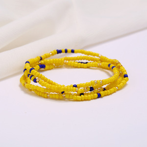 Chaîne de perles de <span class=keywords><strong>taille</strong></span> en verre style bohème africain, bijoux de corps superposés pour femmes adultes - Cadeau pour mariage, fiançailles, fête - Product Image 5