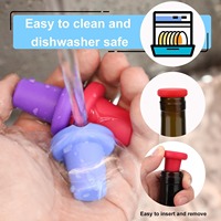Bouchon de bouteille de vin de bière de qualité alimentaire bouchon de bouteille de vin étanche pour garder le bouchon de bouteille en silicone frais