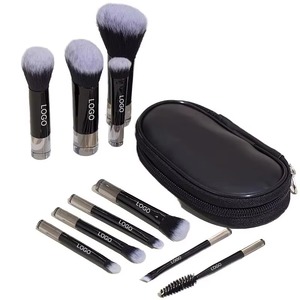 10Pcs Travel Makeup Brush Set Synthetic Hair Foundation Eyeshadow Blush Contour Tool - Product Image 5