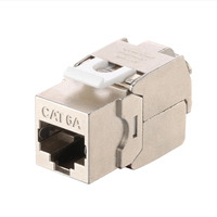 Promotion : Connecteur réseau Keystone RJ45 Cat6a UTP anti-interférence, accessoires durables pour la terminaison de câbles Ethernet