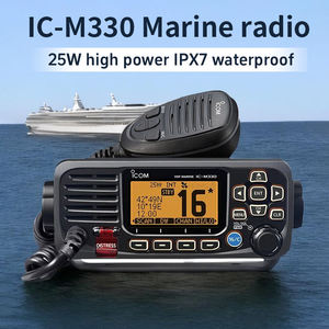 เครื่องรับส่งวิทยุทางทะเล IC M330G VHF ICOM 25W, กันน้ำ IPX7 พร้อม GPS ในตัว จอแสดงผลแบบ Full Dot-Matrix ฟังก์ชั่นระบายน้ำ AquaQuake - Product Image 4