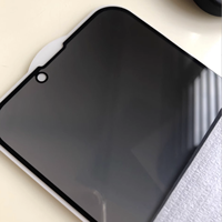 Protection d'écran de confidentialité intégrale pour iPhone 15, verre trempé de confidentialité pour iPhone 16 Pro 17, protection d'écran de confidentialité