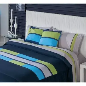 Juego de Edredón Kevin King, Tamaño King, Rayado, de Algodón, Ropa de Cama Moderna para el Hogar - Product Image 6