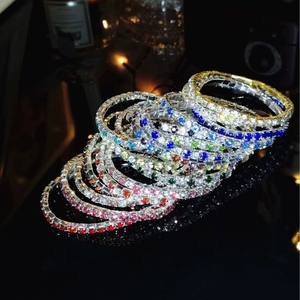 B07 AliExpress, Pulsera Elegante de Verano en Oferta, Correa con Diamantes de Imitación Brillantes, Joyería de Moda para Mujer, Ideal para Regalo - Product Image 2