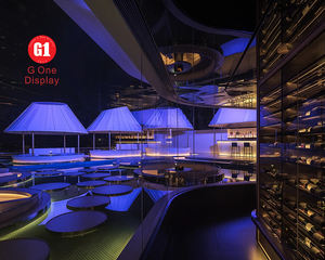 Comptoir de bar moderne et luxueux avec vitrine, idéal pour les bars, les discothèques et les soirées musicales, avec éclairage LED personnalisé, design d'aménagement de bar - Product Image 4