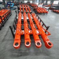 Cylindre hydraulique sur mesure à gros alésage pour bras d'excavatrice, 25-40 MPa, tige chromée, pièces de gros équipement longue durée de vie