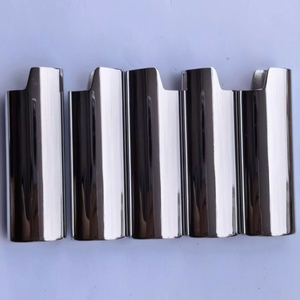 Venta al por mayor de fábrica: Funda de aleación de zinc cromada brillante para encendedor <span class=keywords><strong>BIC</strong></span> J6, accesorio para fumar con logotipo personalizado - Product Image 2