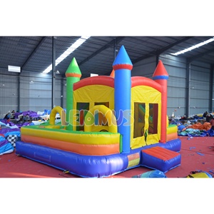 Inflatable Bounce House kết hợp trượt leo tường thương mại trẻ em và người lớn nước và đất đôi chơi cơ sở - Product Image 4