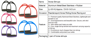 Étrier de cheval Éperons Caractéristique de sécurité pour les courses de chevaux et l'équitation Modèles blanc et rouge Équestre Anodisé Aluminium Personnalisé LH - Product Image 3