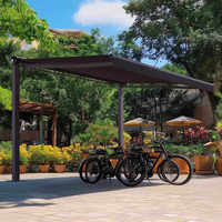 Pergola motorisée rétractable sur mesure, imperméable, pour jardin extérieur, gazebo en aluminium pour restaurant, terrasse