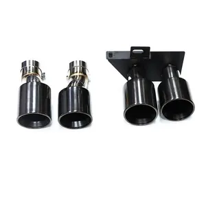 Silenciador de tubo de escape para coche, tubo de escape de cuatro salidas, modificado, adecuado para BMW serie 5, F10, F18, 520, 523, 525, 530