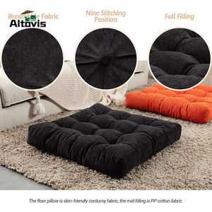 Maßgefertigtes Übergroßes Nachhaltiges Meditationskissen – Hochdichtes Marokkanisches Quadratisches Bodenkissen - Product Image 3