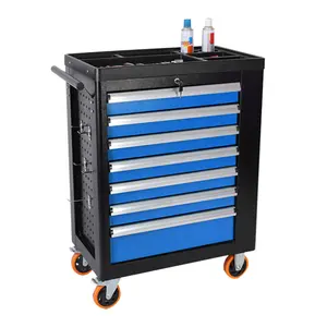 Gabinete de ferramentas gaveta com 5 rodas SP-004 Metal Tool Cabinet Trolley Cart Heavy Duty Workshop Milling Machine