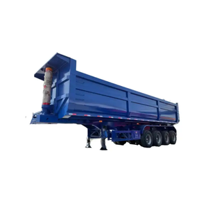 Customized New Hydraulic Rear Dump Trailer 4 Axles Tipper Semi Truck Tipping Trailer For Sale