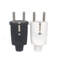 Adaptateur secteur européen 16A 250V, connecteur Schuko type F, prise Schuko, compatible France, Allemagne, Corée, Russie