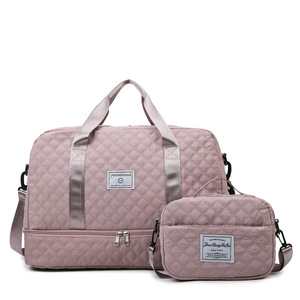 Custom Large Capacity Fashionable Waterproof Oxford Crossbody Fitness Bag Portable Outdoor Dry Wet Separation <b>Light</b> Weight - Product Image 5