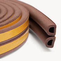 Porte en bois colorée auto-adhésif mousse Type EPDM bande d'étanchéité en caoutchouc D E I P Collision étanchéité isolation phonique Service de coupe