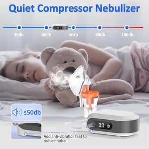 Compresseur médical enfants professionnel inhalateur nébuliseurs Machine pour enfant masque compresseur nébuliseur esprit fonction de synchronisation - Product Image 6