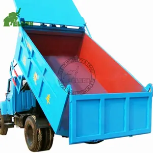 China 2 3 Axle End Garbage Dump Trailer For Tractor
