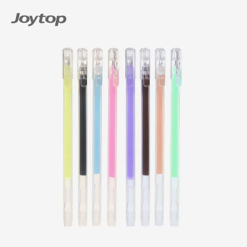 Joytop Pena Gel Highlighter Pastel, Barel Plastik Isi Ulang 0.5Mm Multiwarna Grosir