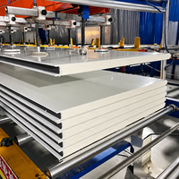 Panneau sandwich en mousse PU PIR de 100 mm, panneau d'isolation thermique ignifuge pour les murs et les toits des entrepôts frigorifiques