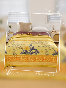Couverture de <span class=keywords><strong>lit</strong></span> vintage en brocart Song et Jin, ultra-douce, toutes saisons, écologique, pour la décoration de la maison - Product Image 3