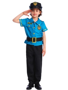 Nouvelle Collection 2026 : Tenues pour Enfants BX – Costumes de Police pour Garçons et Filles, Idéals pour Spectacles, Fêtes et Halloween (Jupe et <span class=keywords><strong>Pantalon</strong></span>) - Product Image 3