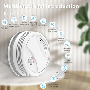 Détecteur <span class=keywords><strong>de</strong></span> <span class=keywords><strong>fumée</strong></span> intelligent WiFi Tuya, alarme incendie sans fil, capteur photoélectrique, sirène 85 dB, EN14604 CE, Alexa, <span class=keywords><strong>Google</strong></span> Home - Product Image 4