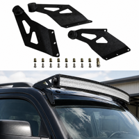 Nouvelles barres lumineuses LED en alliage d'aluminium de 50 pouces, supports de montage pour pare-brise supérieur, garantie 1 an, Wrangler Truck Offroad